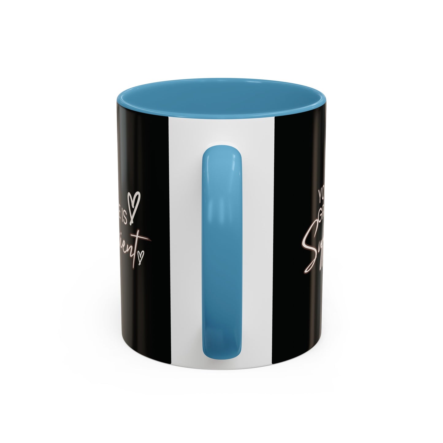 Your Grace is Sufficient Mug with Bible Verse Christian coffee mugs for Mom Christian Coffee Mug with Inspirational Message Accent Coffee Mug in 11oz Coffee Mug in 15 oz for coffee lovers