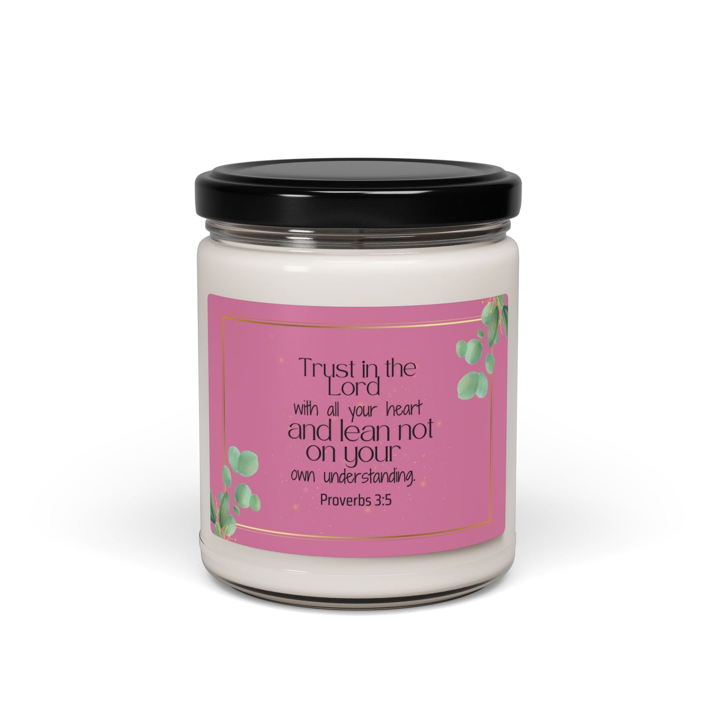 Trust in The Lord Christian Candle