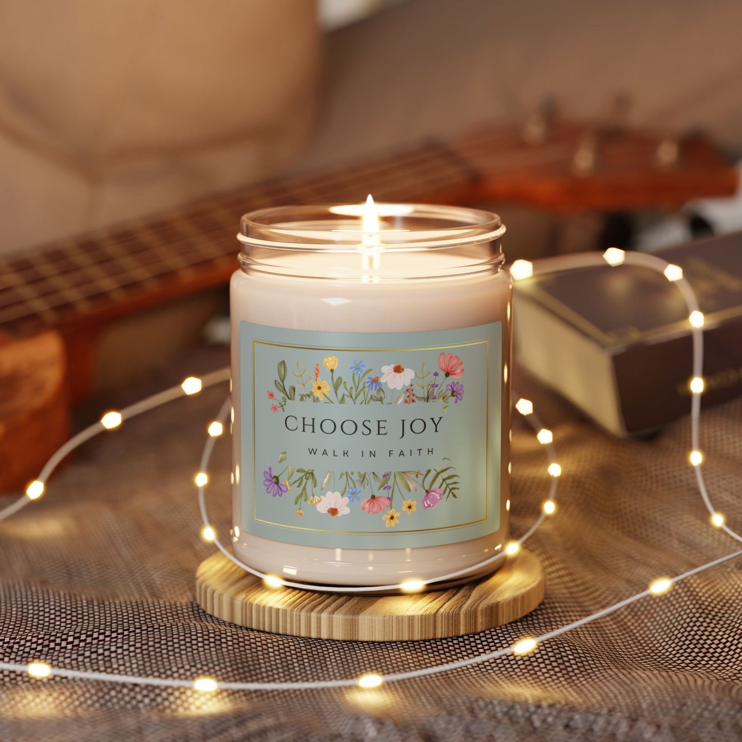 Choose Joy Walk in Faith Christian Candle