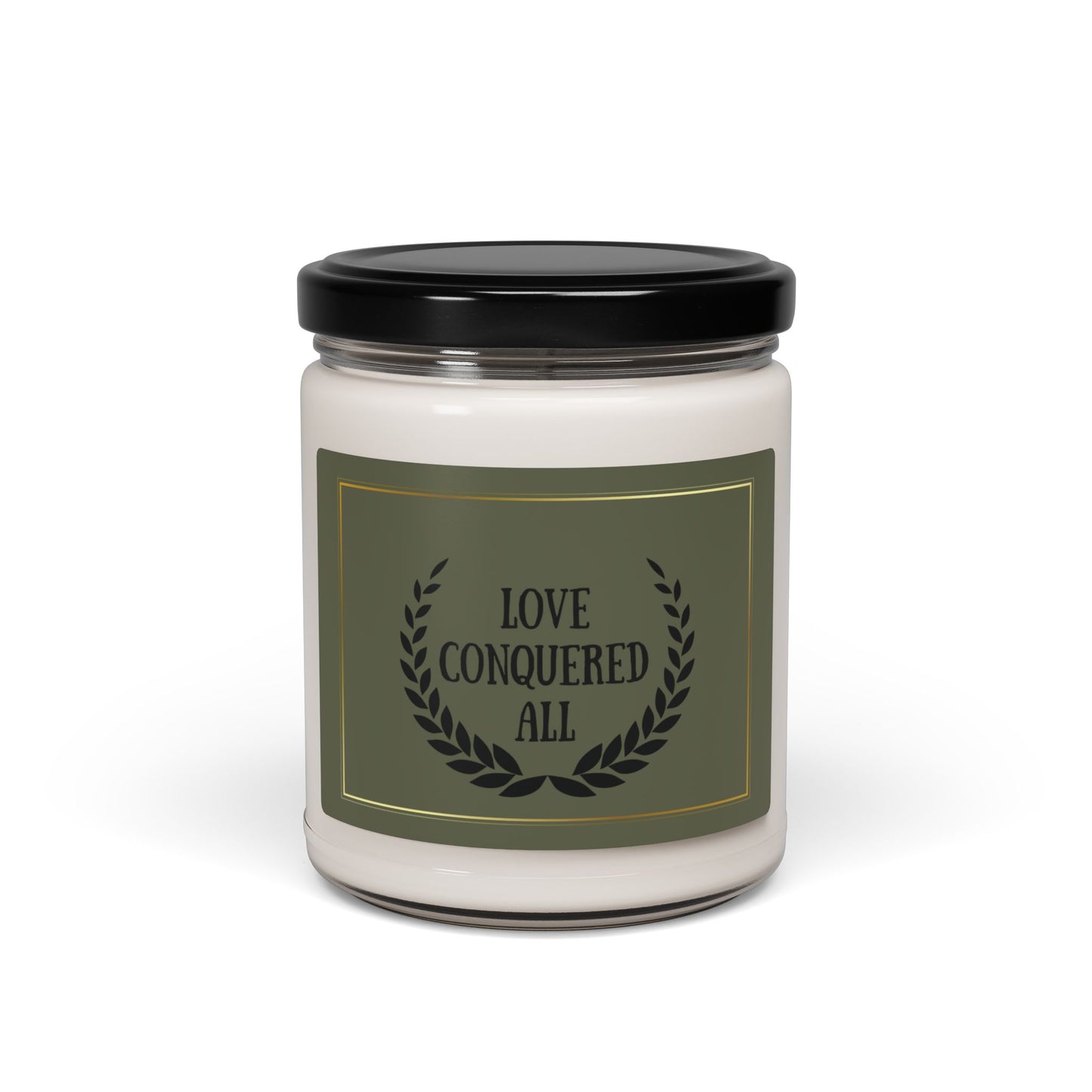 Love Conquered All Christian Candle