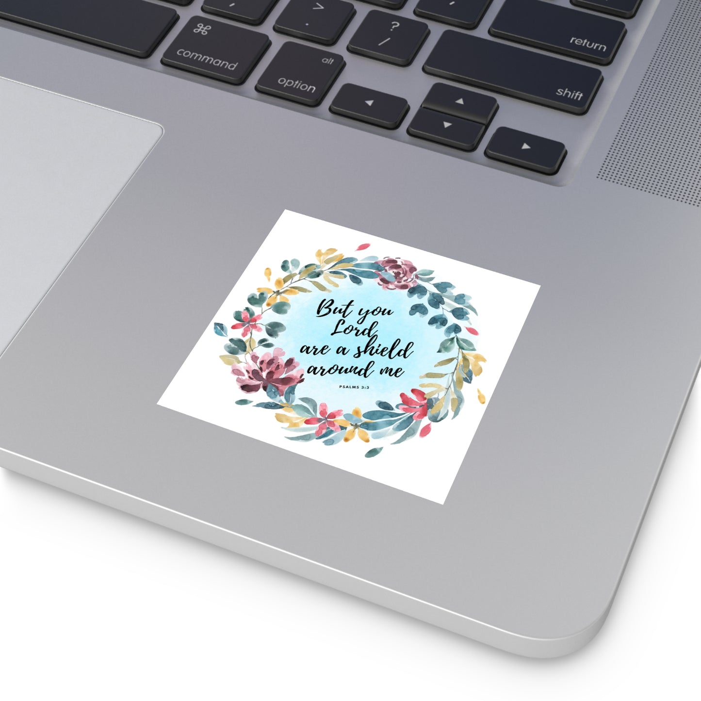 Christian Stickers, God is A Shield for Me, Devotional Journal Sticker, Christian Vinyl Sticker
