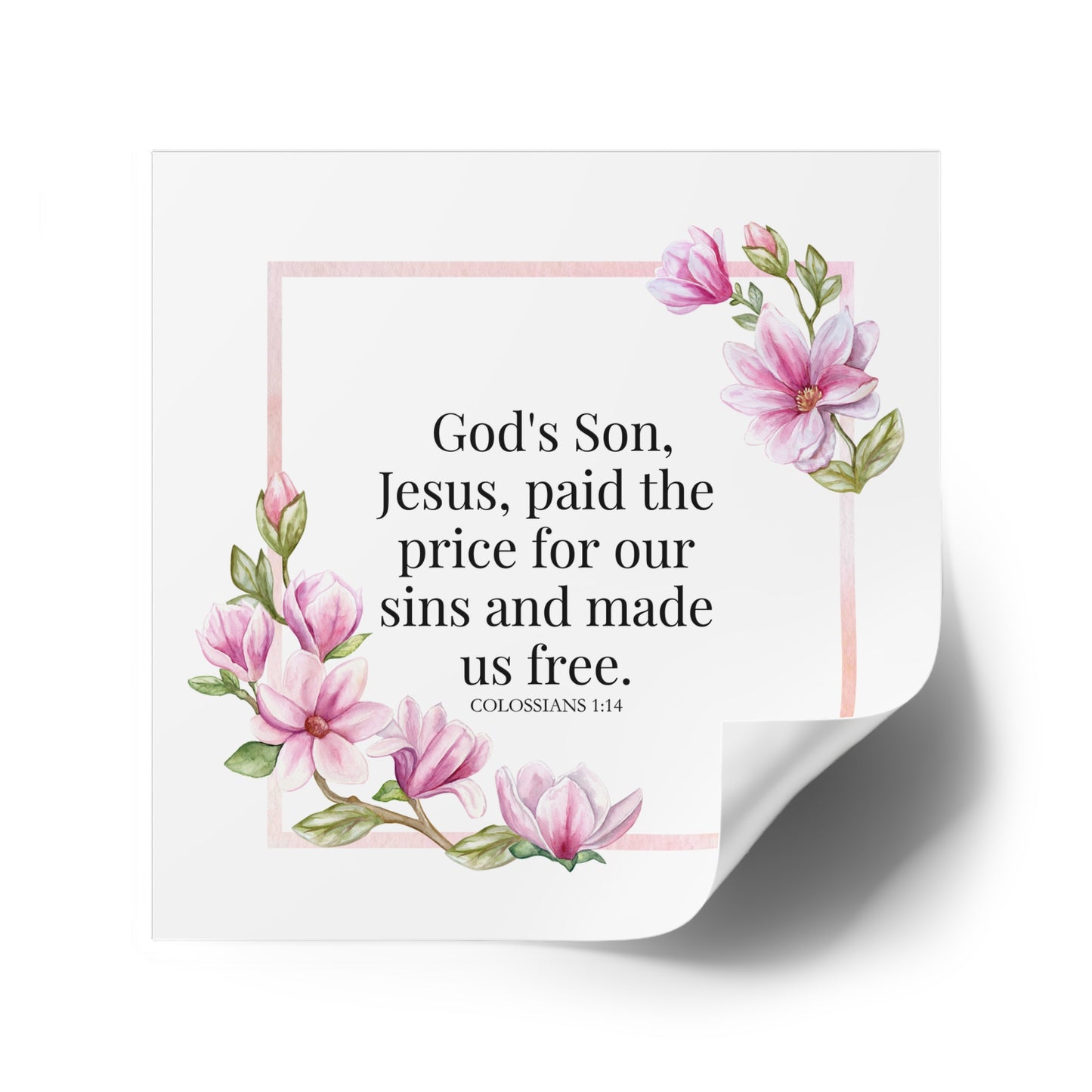 Christian Stickers, Jesus Paid The Price Sticker, Devotional Journal Sticker, Christian Vinyl Sticker