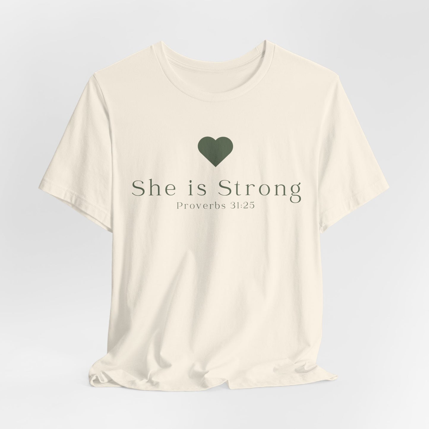 She is Strong Faith Inspired Christian T-Shirt