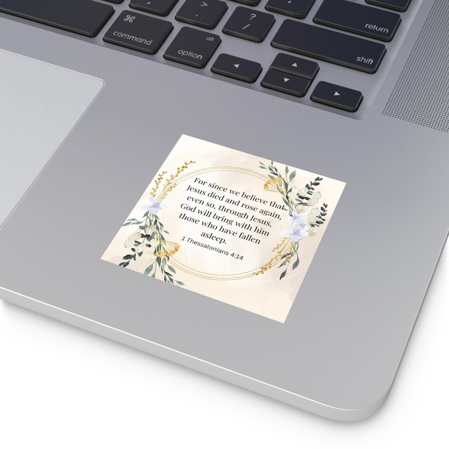 Jesus Died and is Coming Again Bible Verse Sticker Christian Easter Sticker