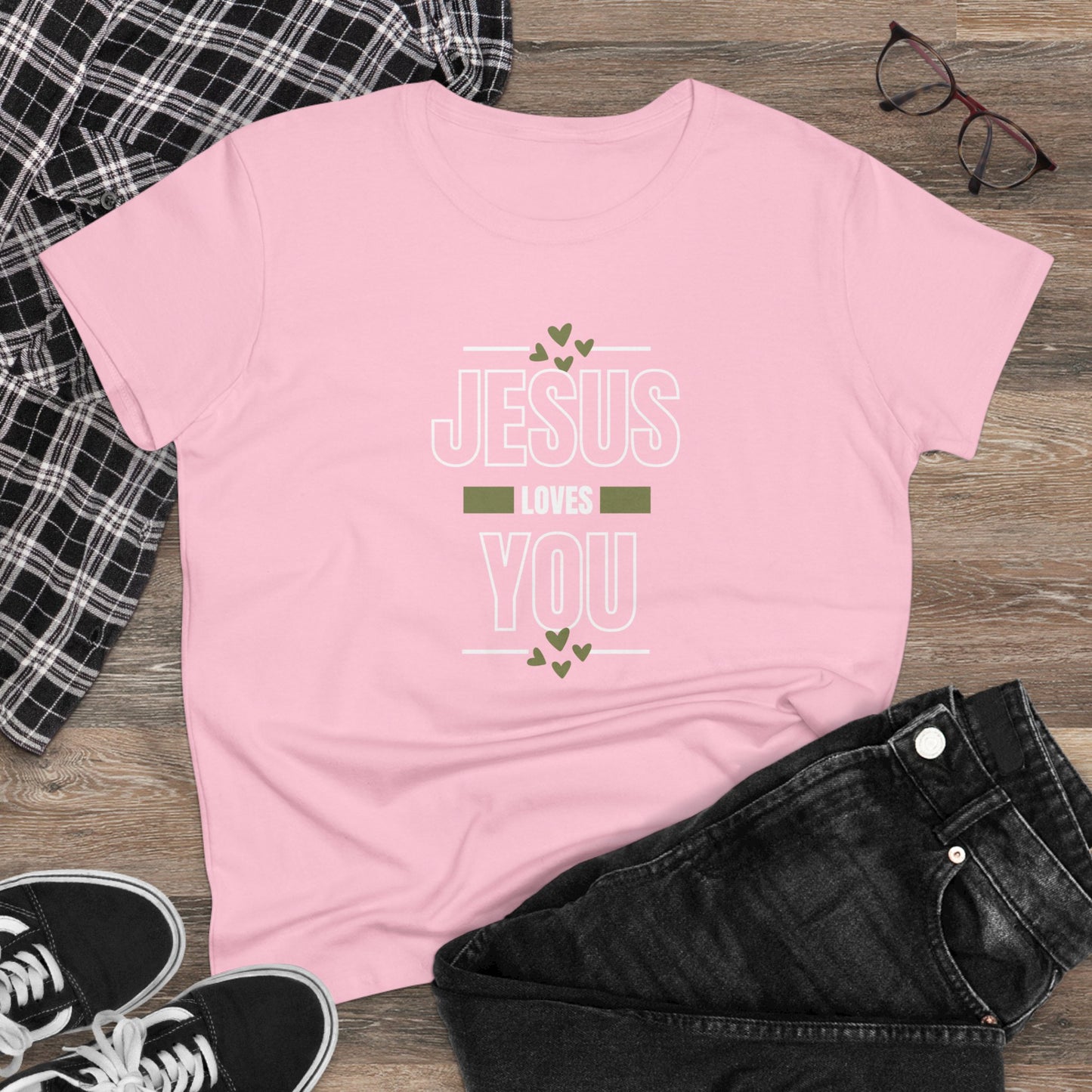 Jesus Love You Midweight Christian Women Tee