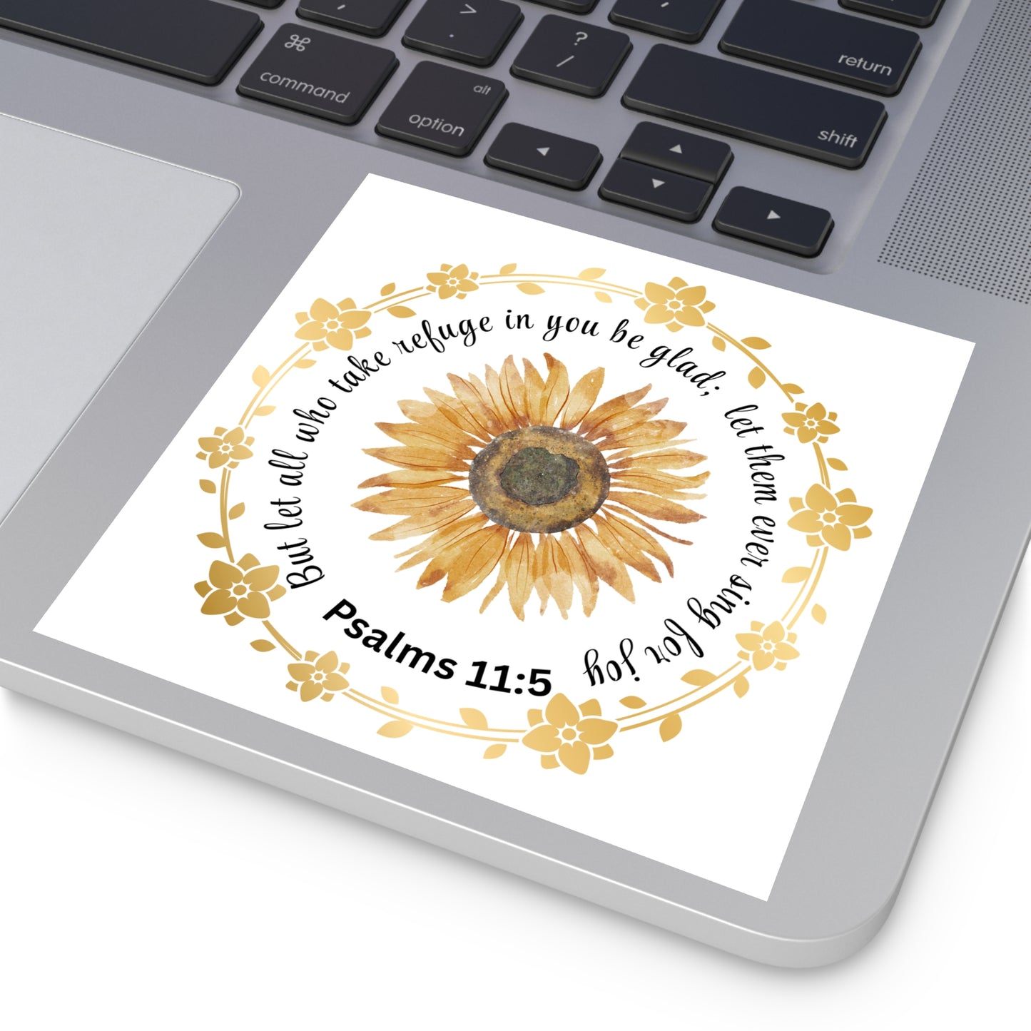 Christian Stickers, Refuge in the Lord Sticker, Psalms 5:11 Sticker, Devotional Journal Sticker, Christian Vinyl Sticker
