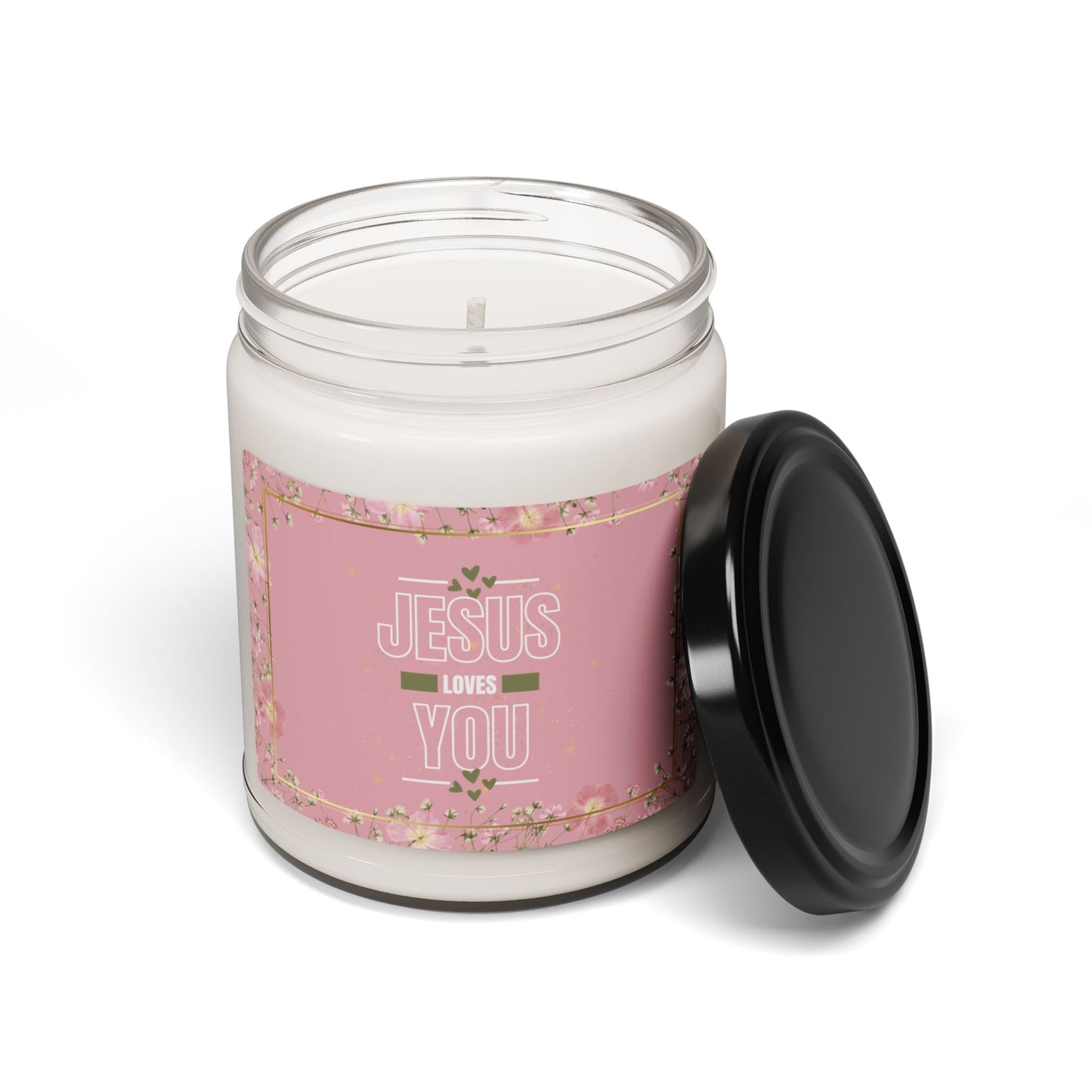 Jesus Loves You Christian Candle