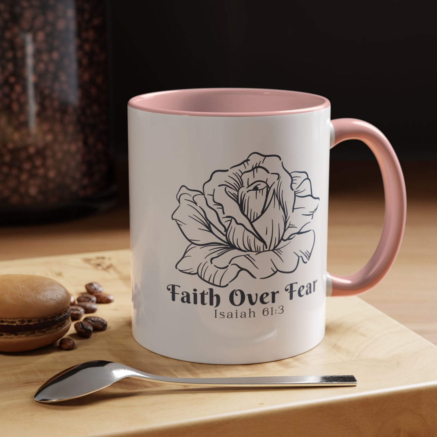 Faith Over Fear Christian coffee mug