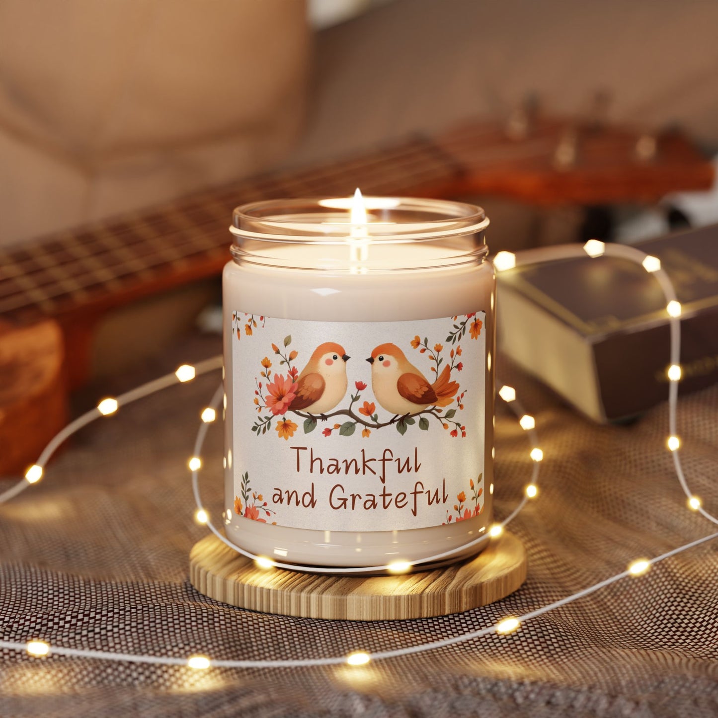 Thankful and Grateful Christian Candle