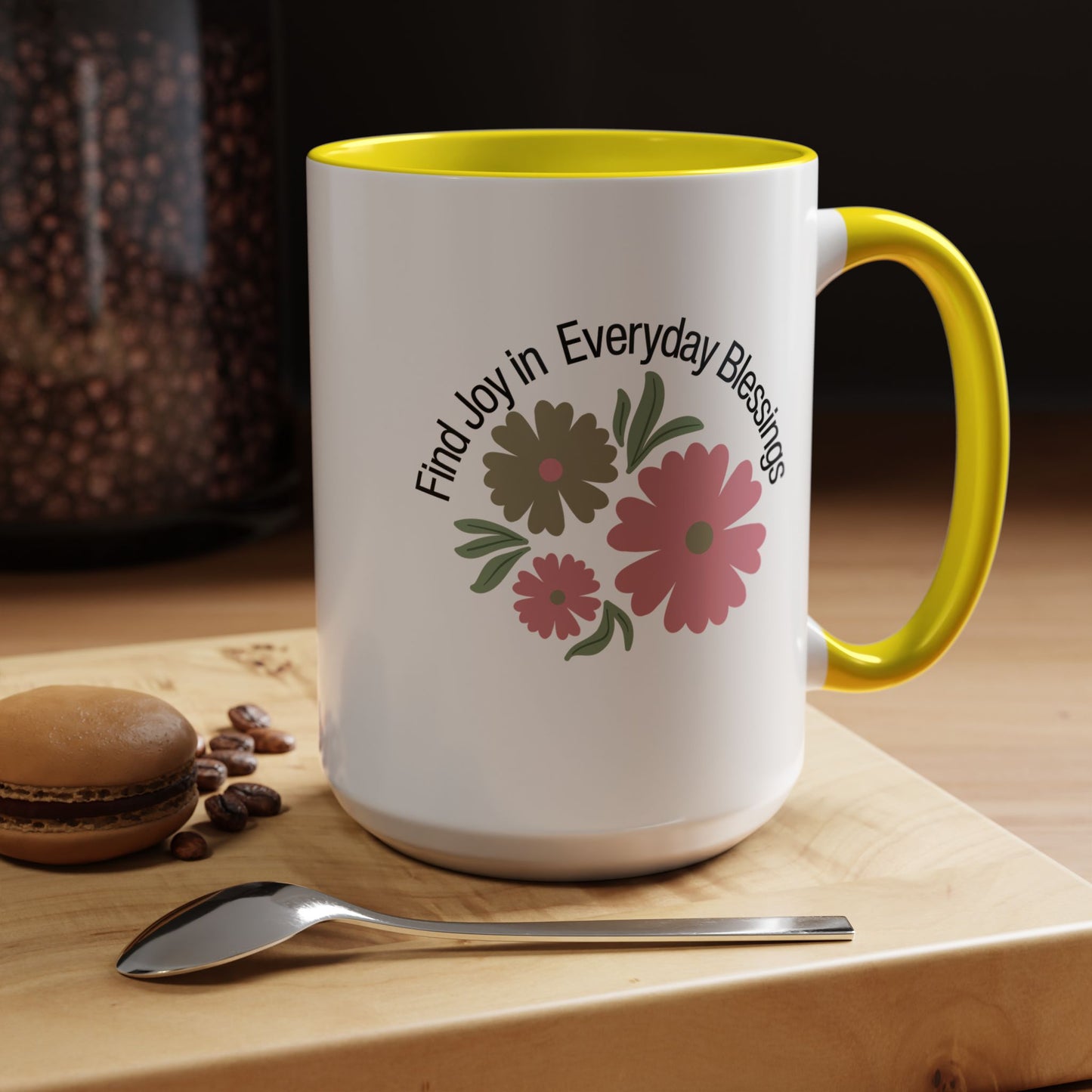 Find Joy in Everyday Blessing Christian coffee mug
