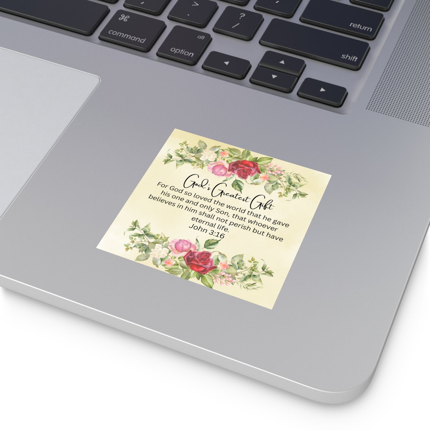 Christian Sticker, God's Greatest Gift, Bible Verse Christian Easter Sticker