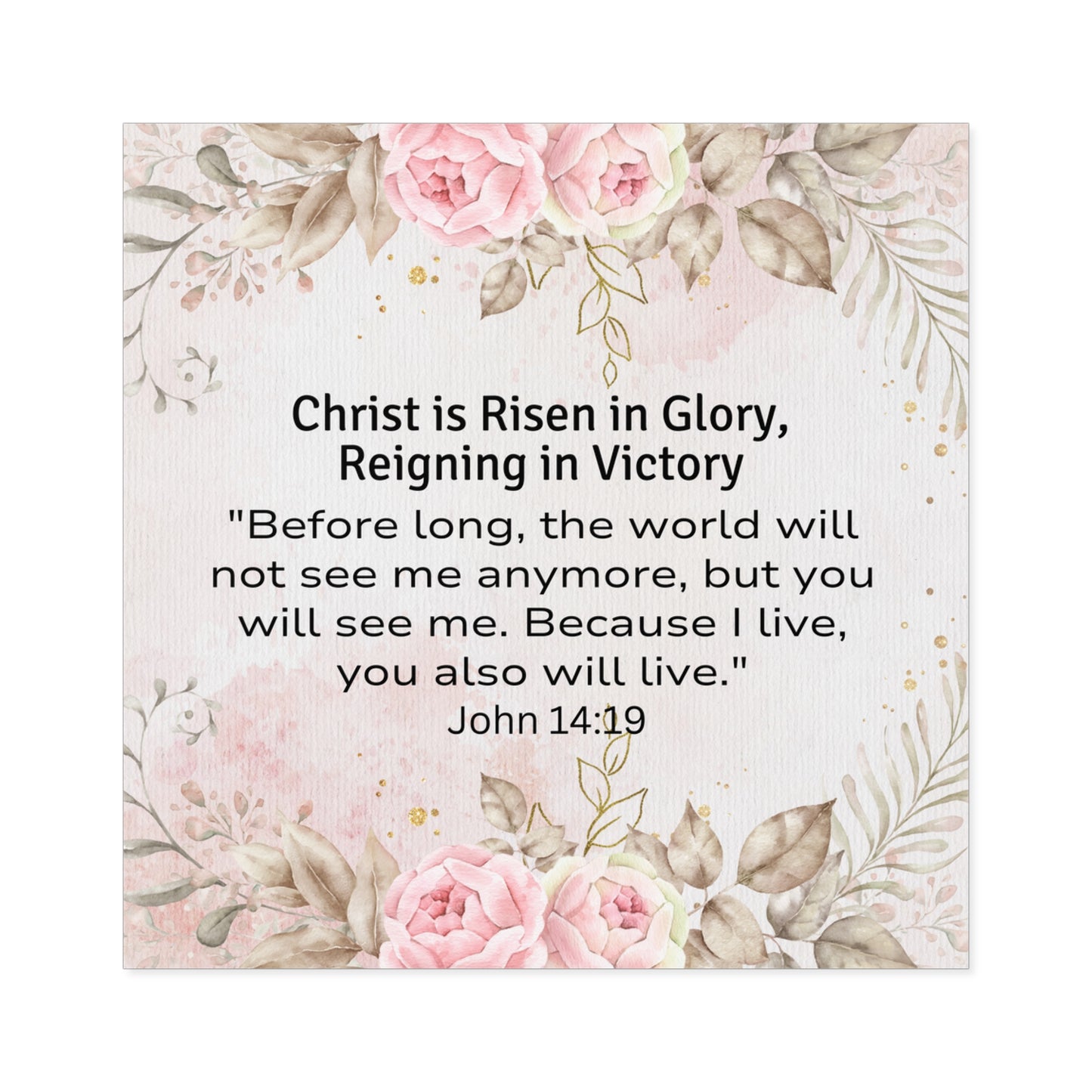 Christ is Risen in Victory Christian Easter Devotional Sticker