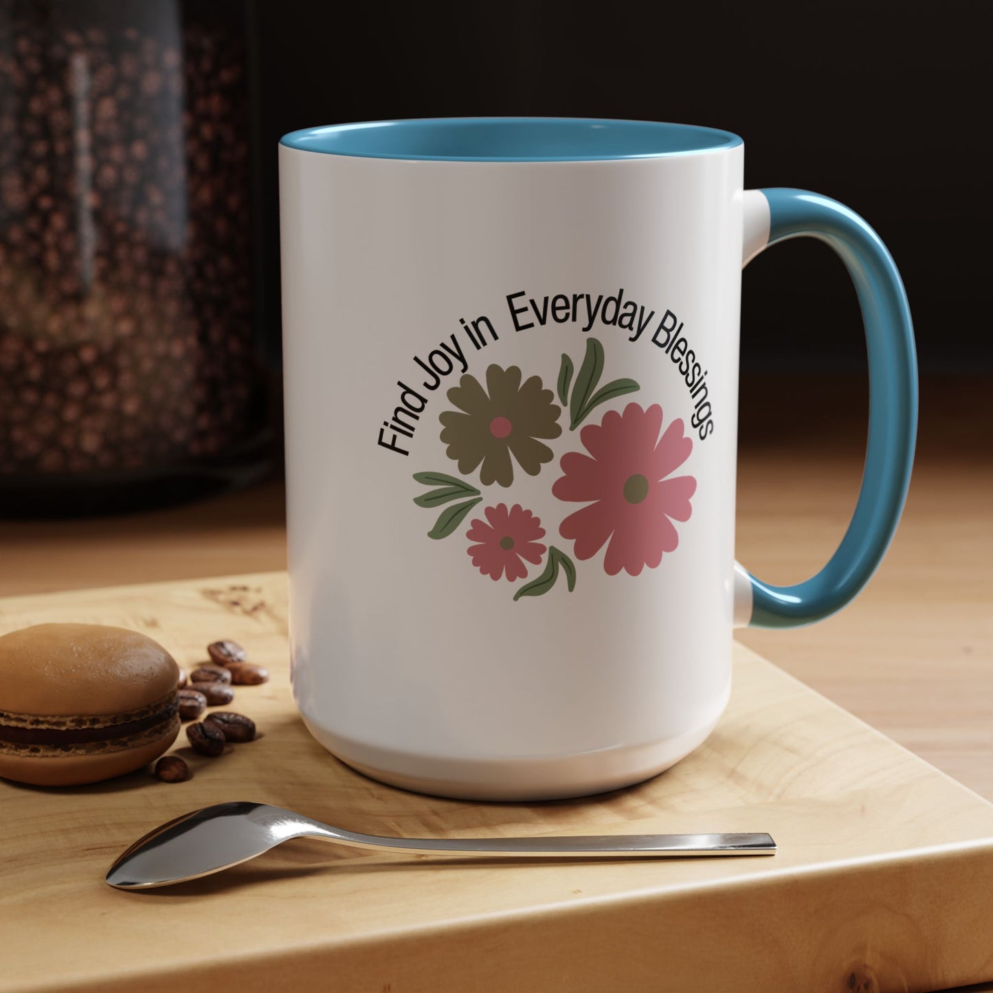 Find Joy in Everyday Blessing Christian coffee mug