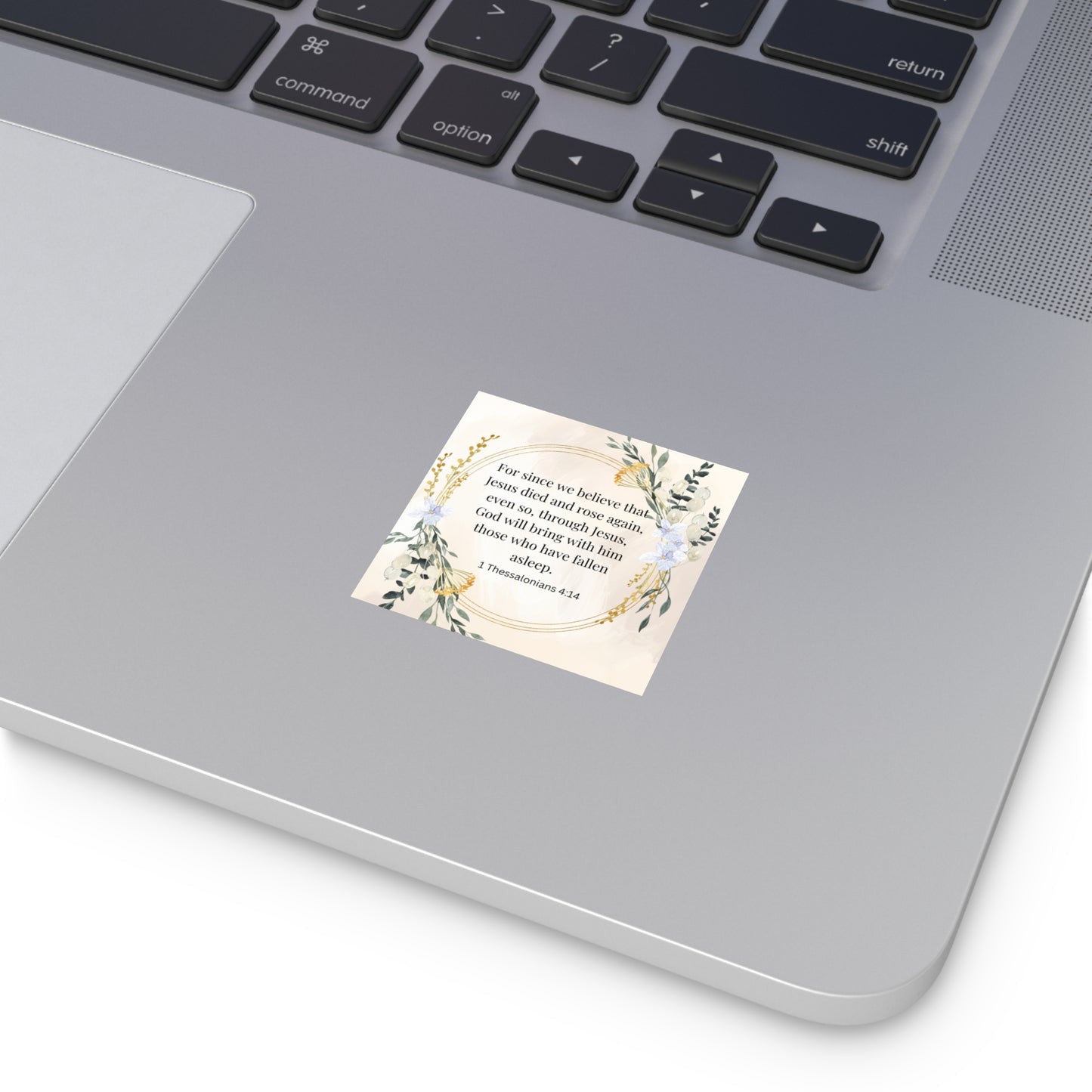 Jesus Died and is Coming Again Bible Verse Sticker Christian Easter Sticker