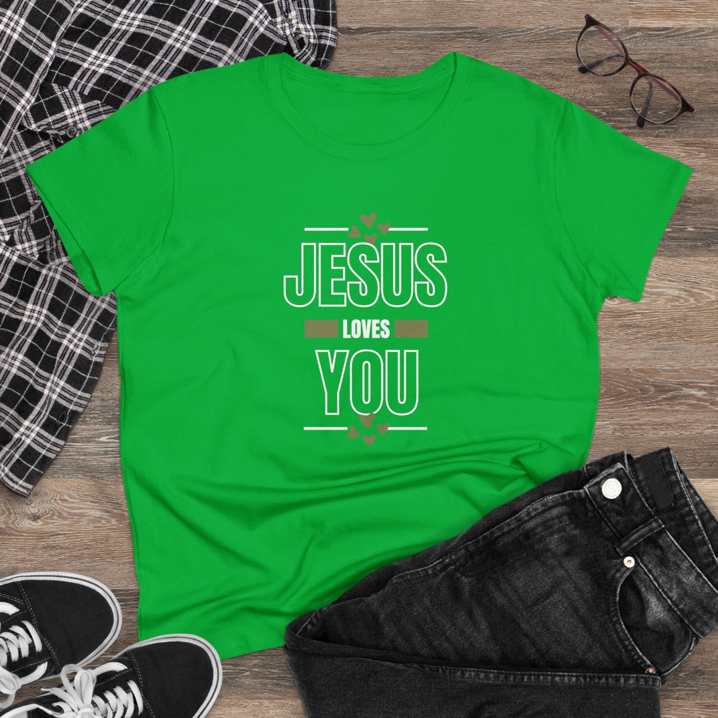 Jesus Love You Midweight Christian Women Tee