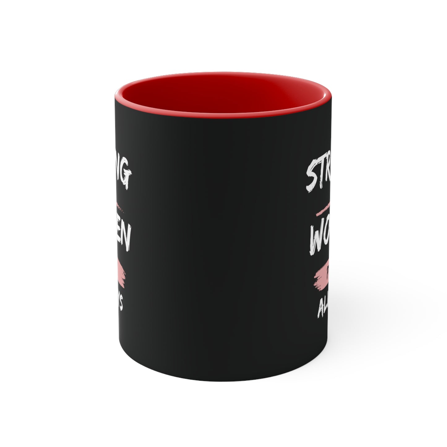 Strong Women Pray Christian Mug with Bible Verse Accent Coffee Mug, 11oz