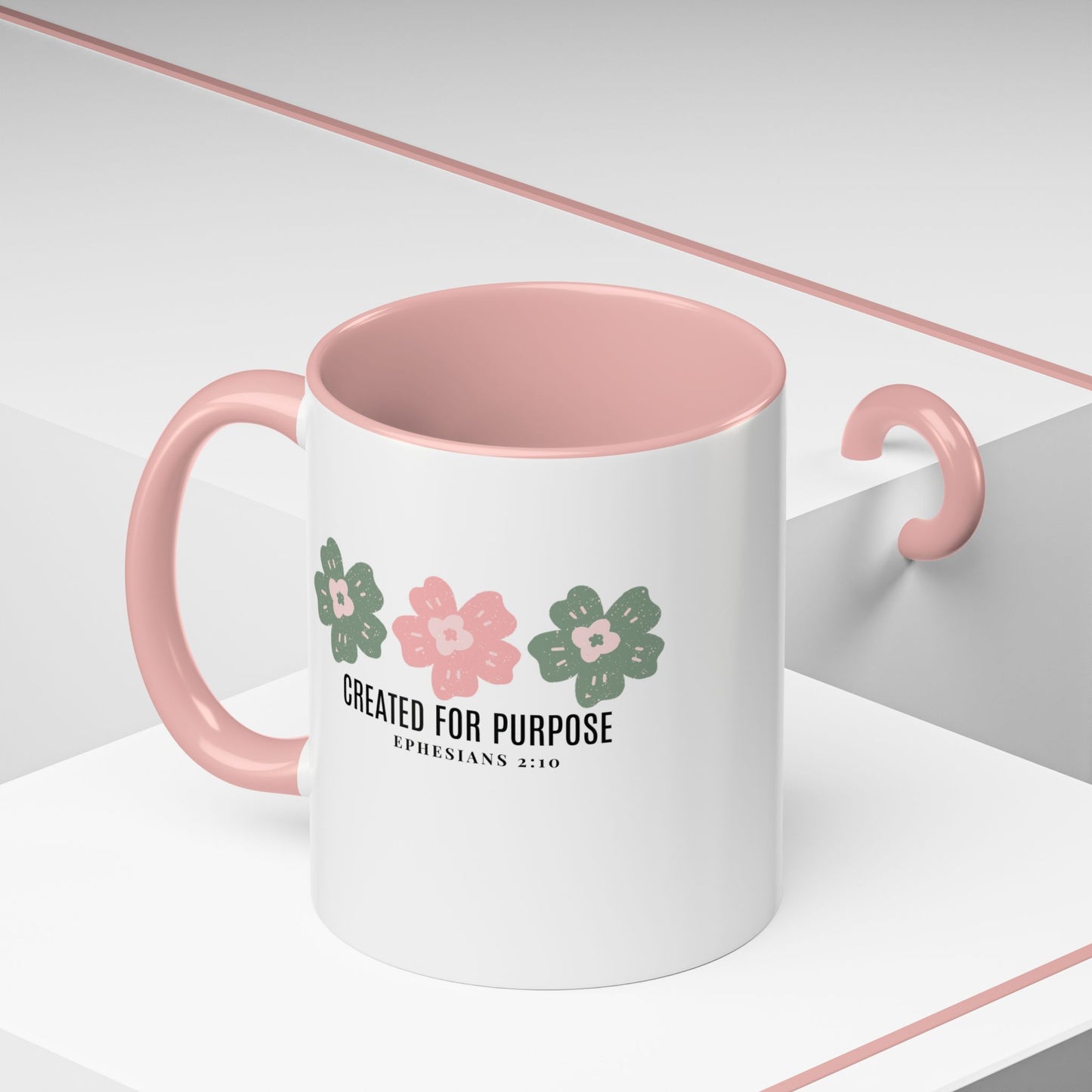 Created for Purpose Mug with Bible Verse Christian coffee mugs