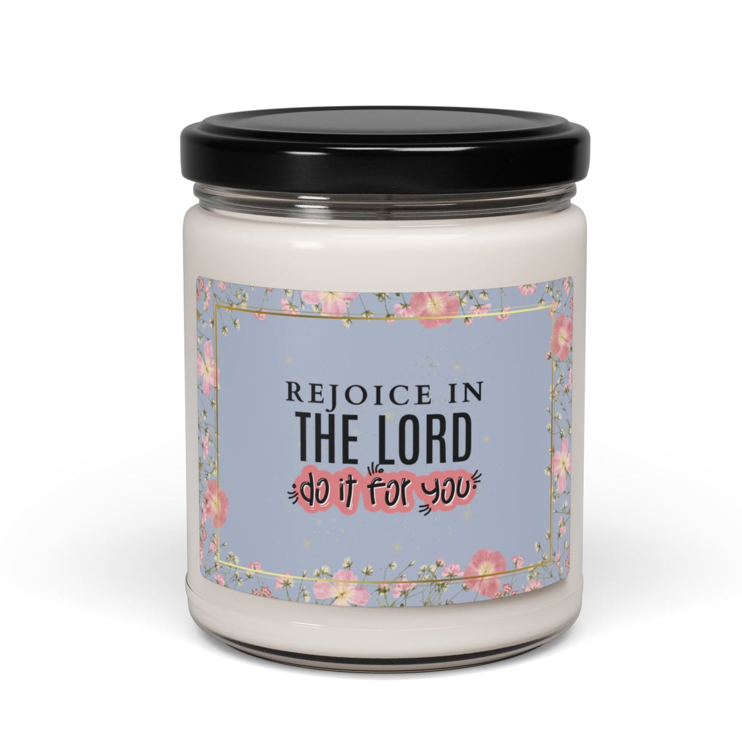 Rejoice in the Lord Christian Candle