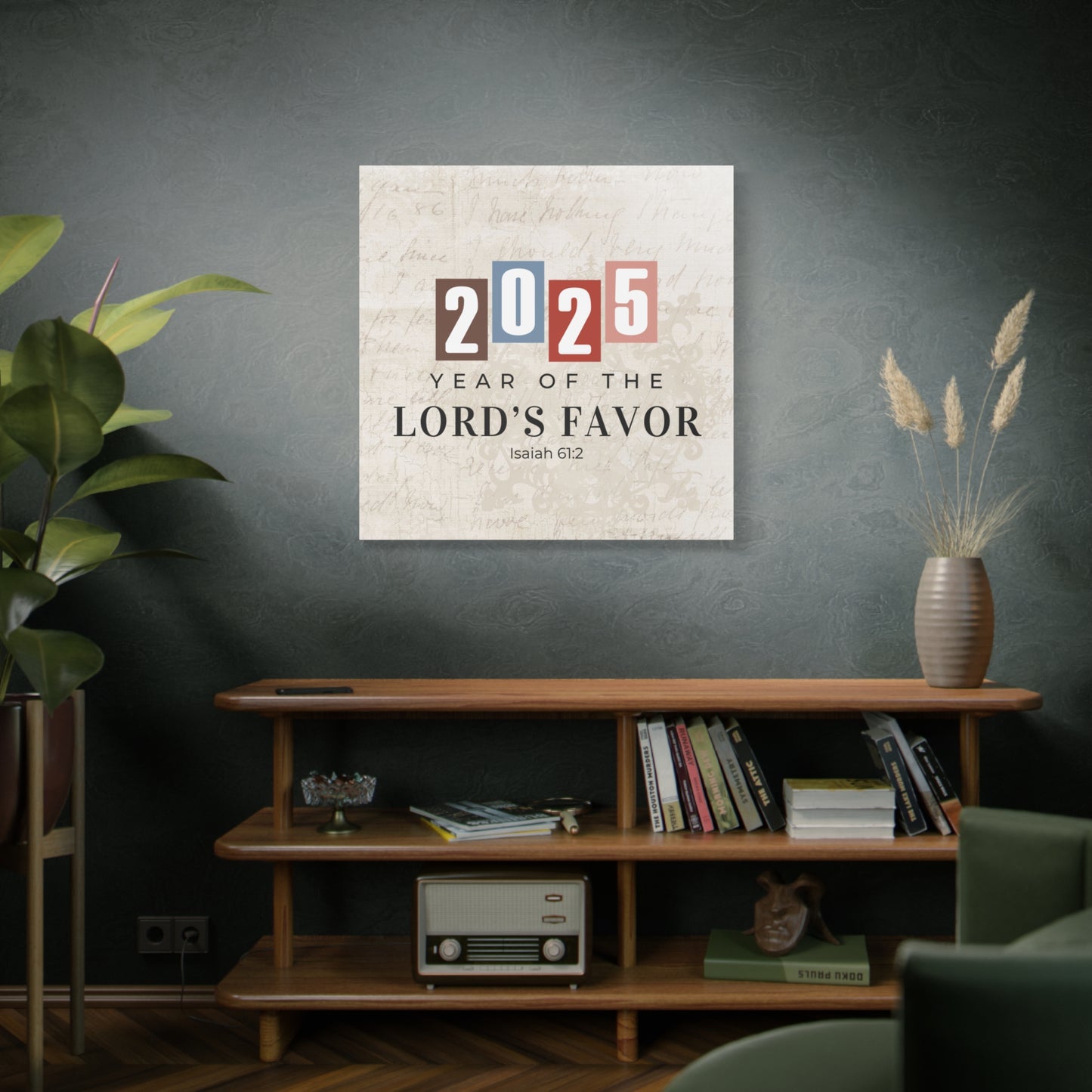 Christian Wall Art Canvas, Year of the Lord 2025, Matte Stretched 1 25" Christian WallArt Print, Religious Decor, Christian Home Gift,