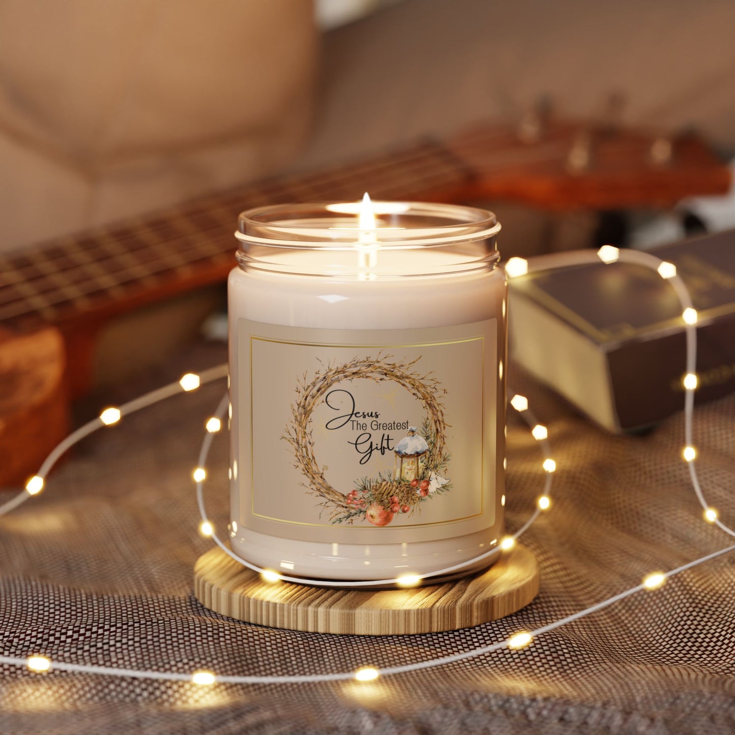 Jesus the Greatest Gift Christian Candle