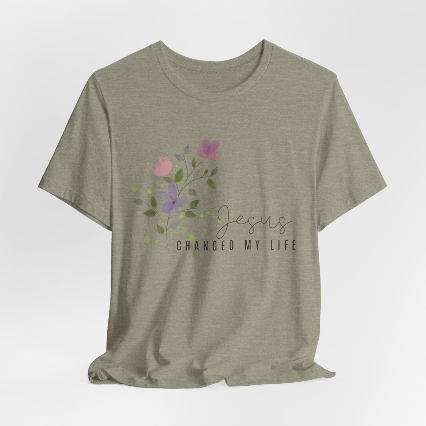 Jesus Changed My Life Christian Tshirt
