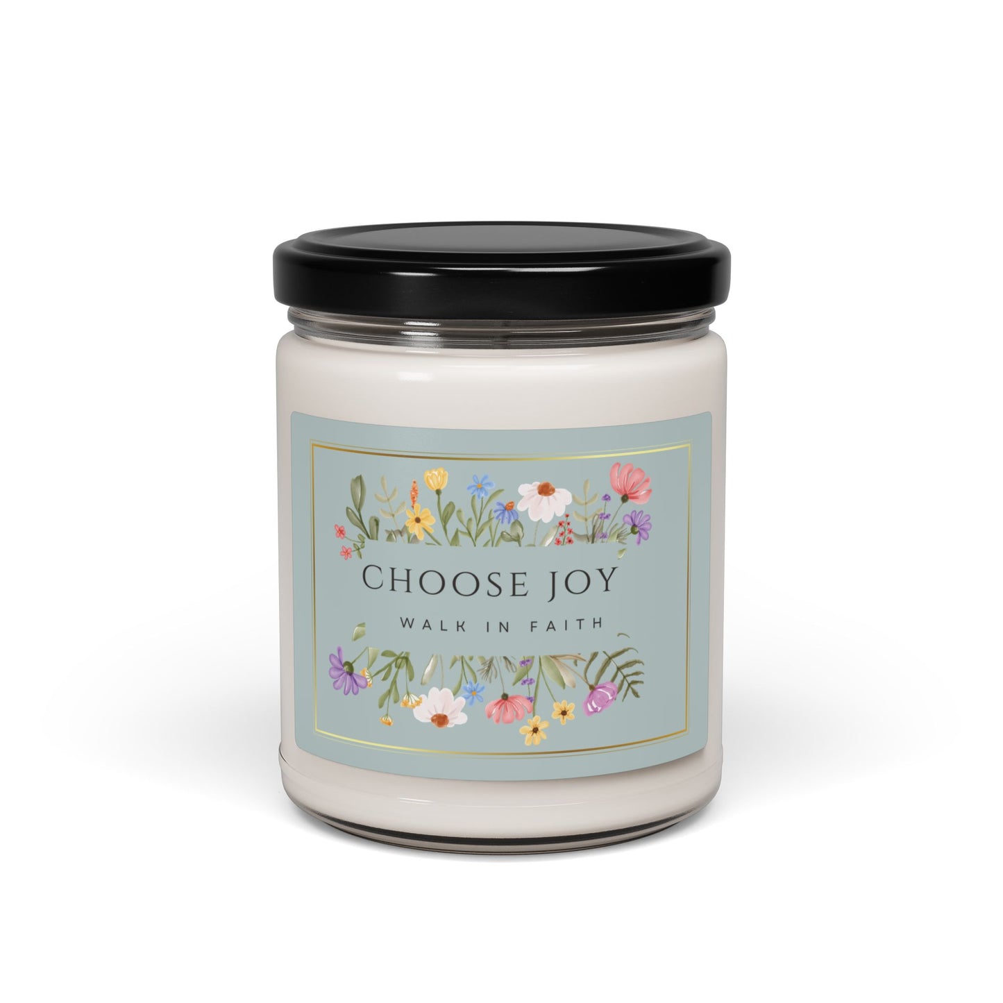 Choose Joy Walk in Faith Christian Candle