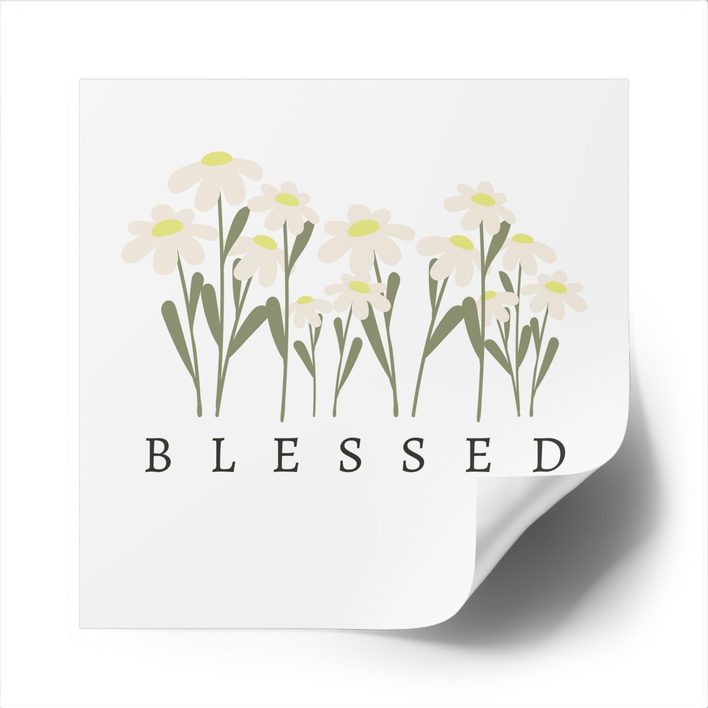 Christian Stickers, Blessed, Devotional Journal Sticker, Christian Vinyl Sticker