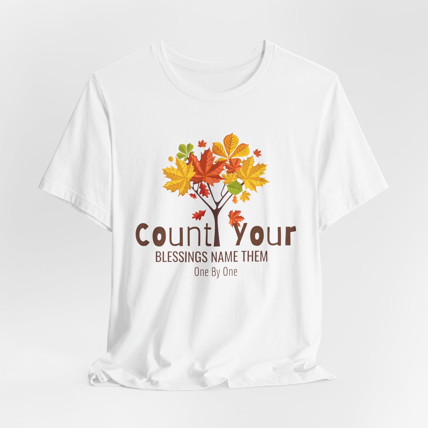 Count Your Blessings Name Them One By One Christian Tshirt