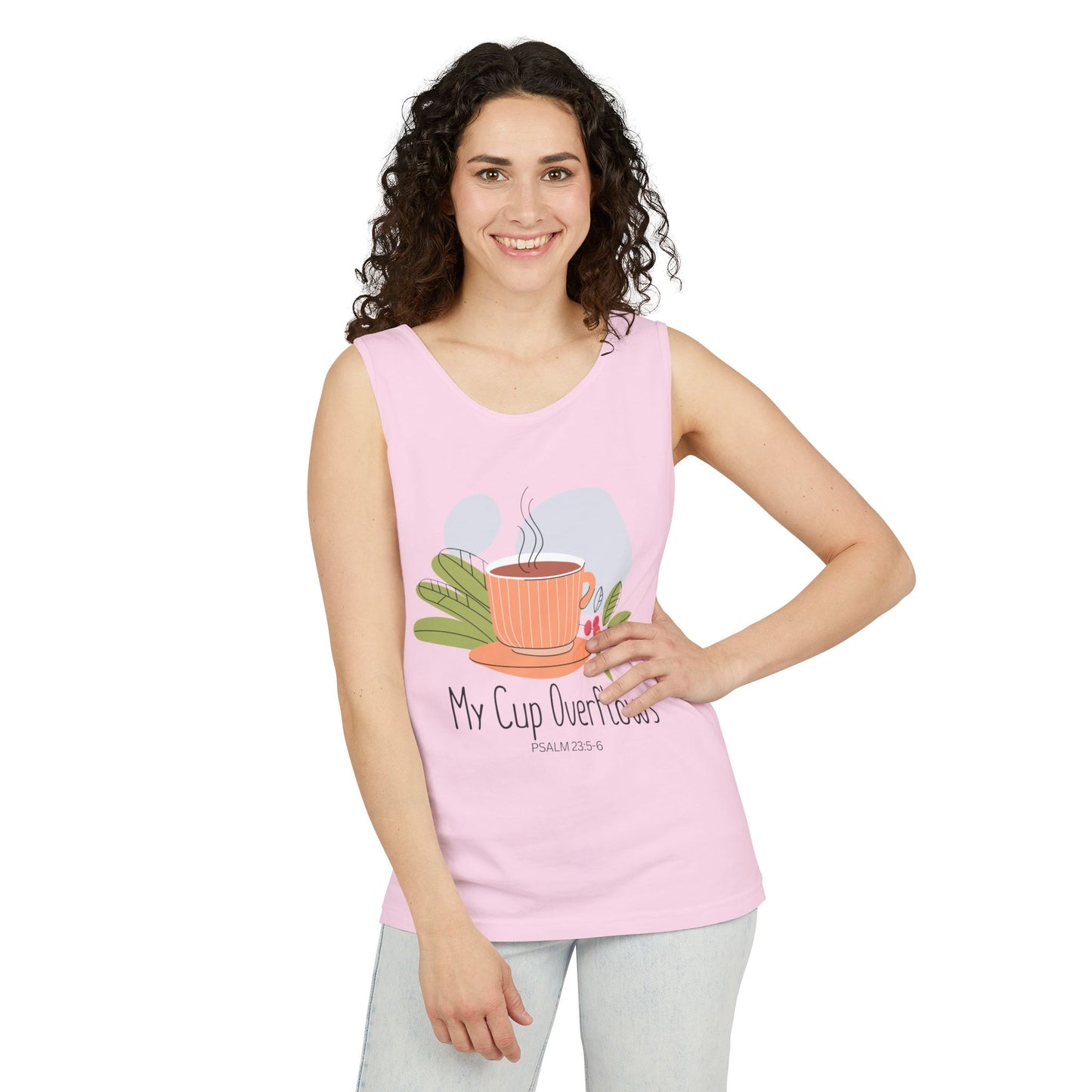 My Cup Overflows Christian Tank Top