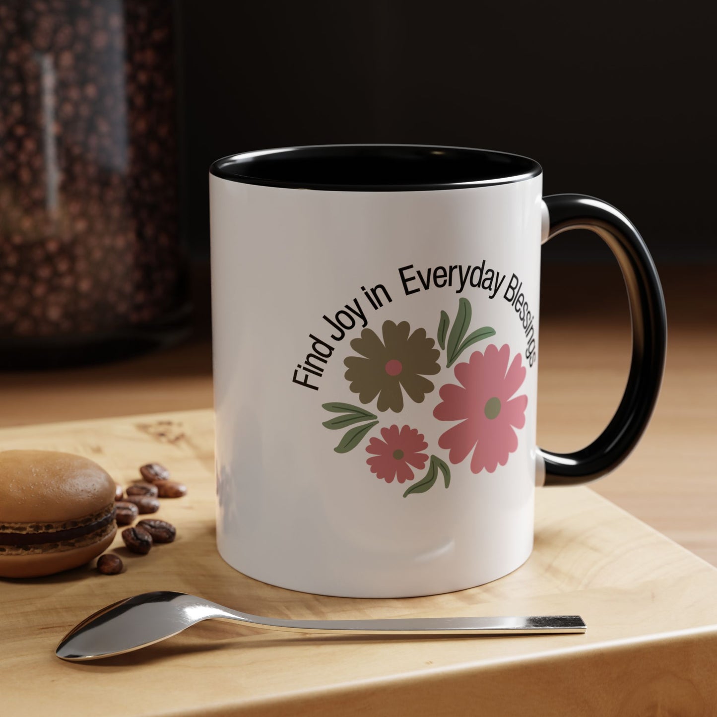 Find Joy in Everyday Blessing Christian coffee mug