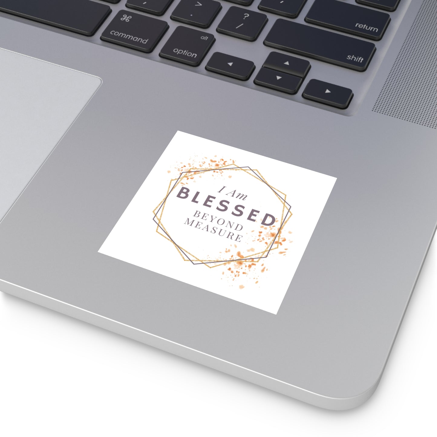 Christian Stickers, I am Blessed Beyond Measure, Devotional Journal Sticker, Christian Vinyl Sticker