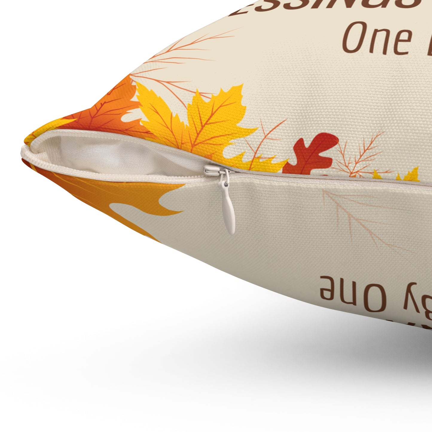 Count Your Blessings Thanksgiving Christian Pillow