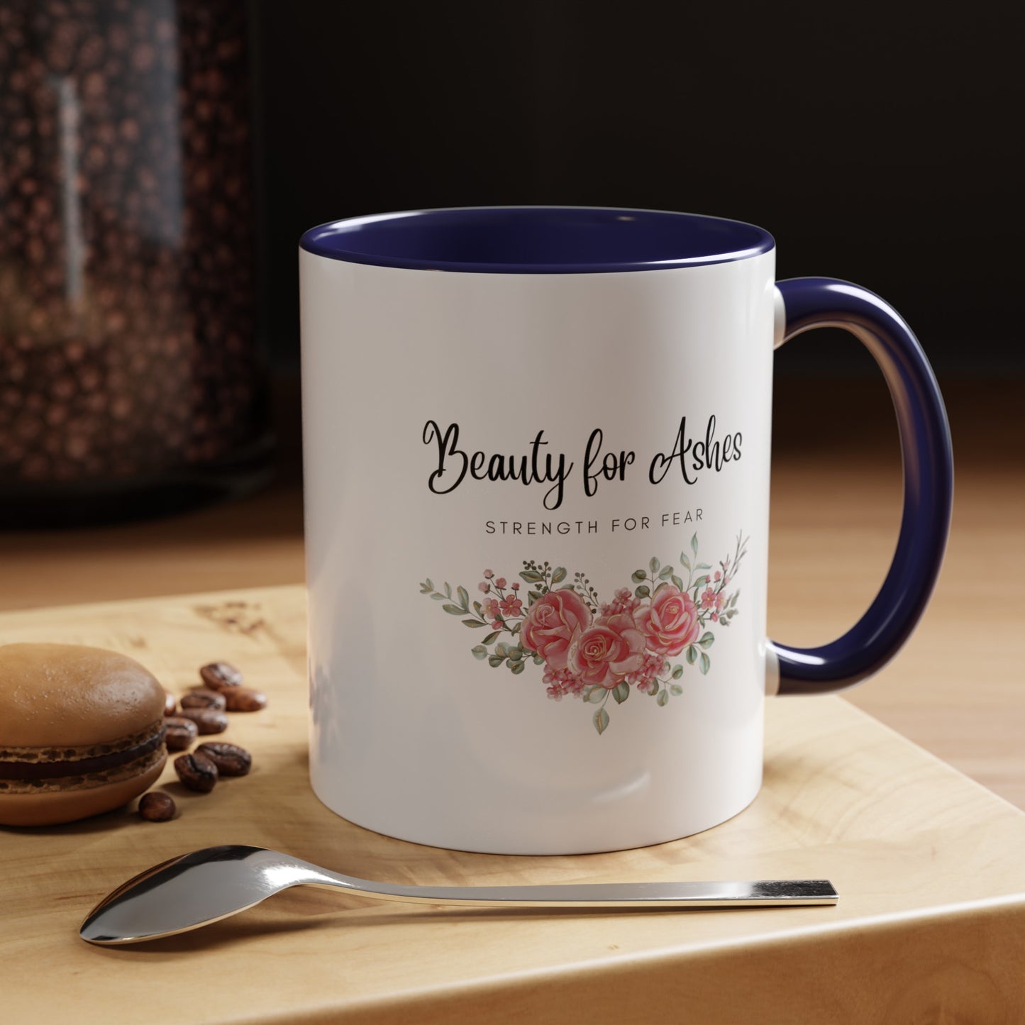 Beauty for Ashes Mug with Bible Verse Christian coffee mugs for Mom Christian Coffee Mug with Inspirational Message Accent Coffee Mug in 11oz Coffee Mug in 15 oz for coffee lovers