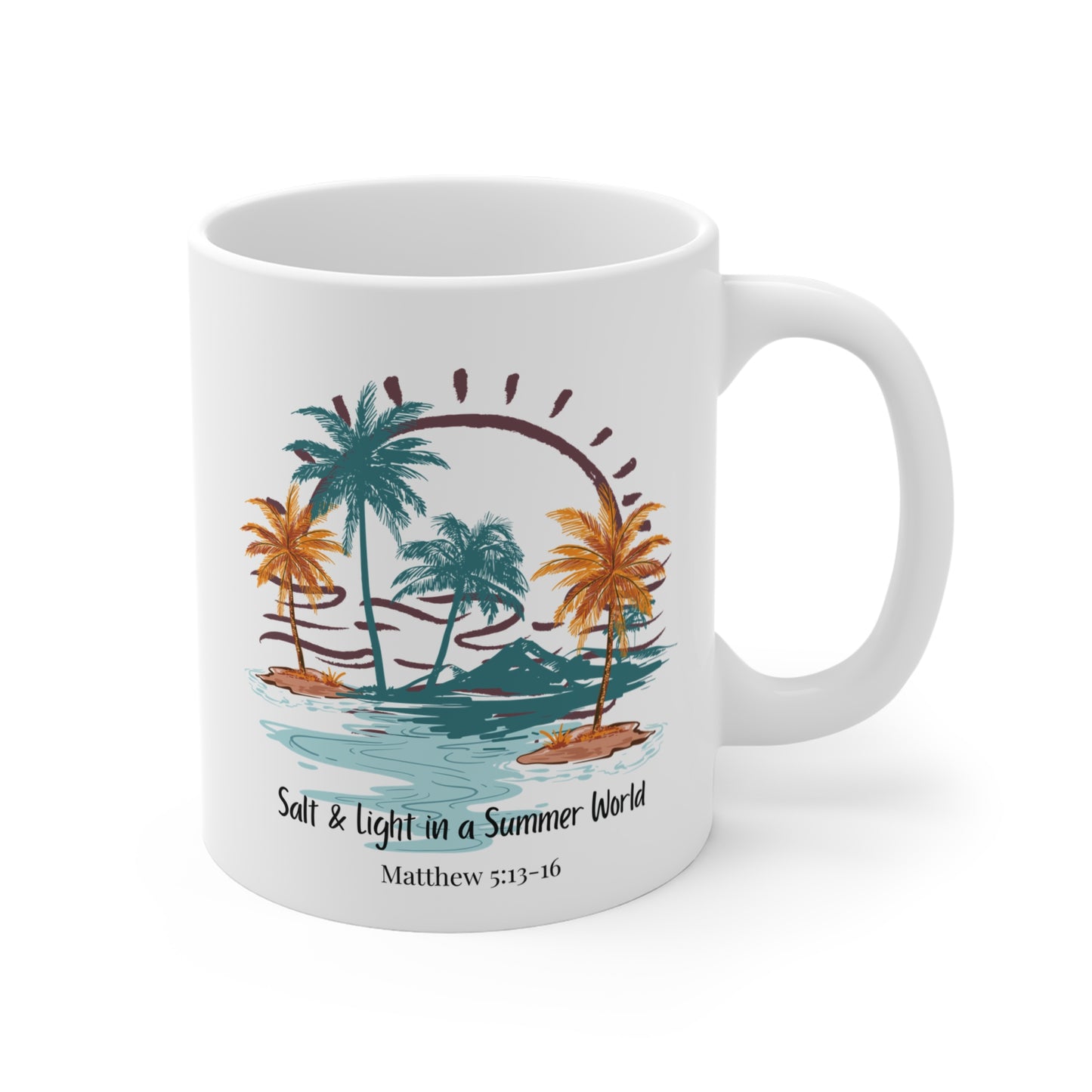 Salt and Light in A Summer World Christian Coffee Mug