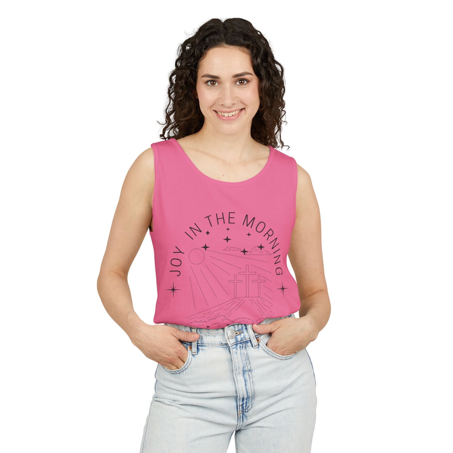 Joy Comes in the Morning Christian Tank Top