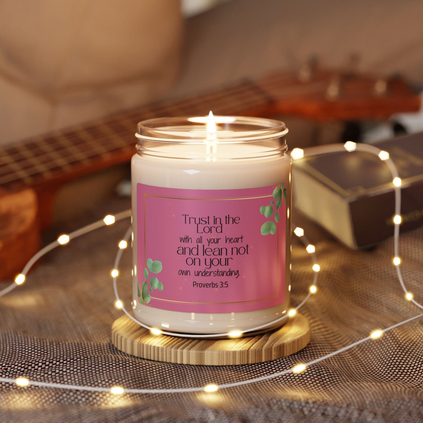 Trust in The Lord Christian Candle