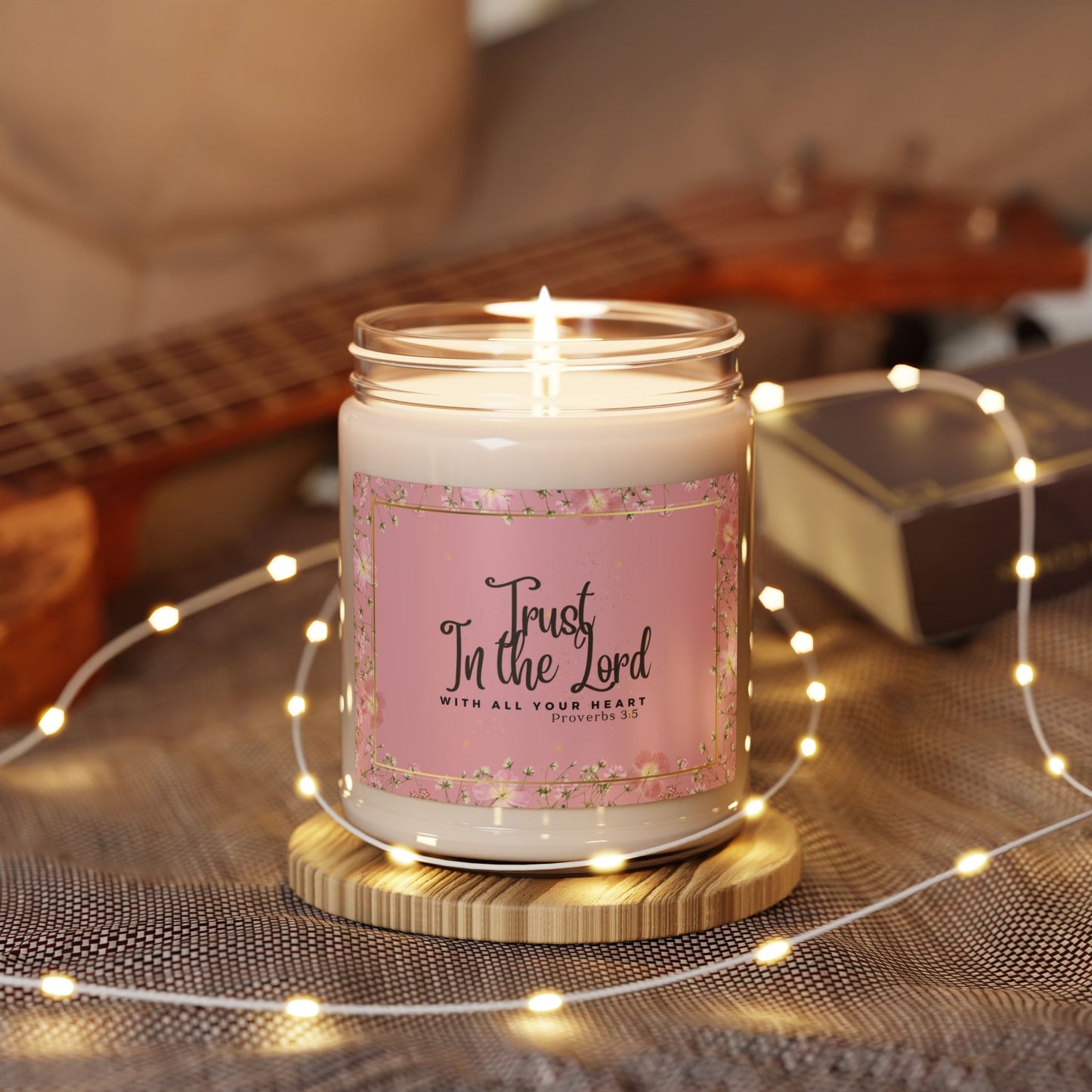 Trust in The Lord Christian Candle