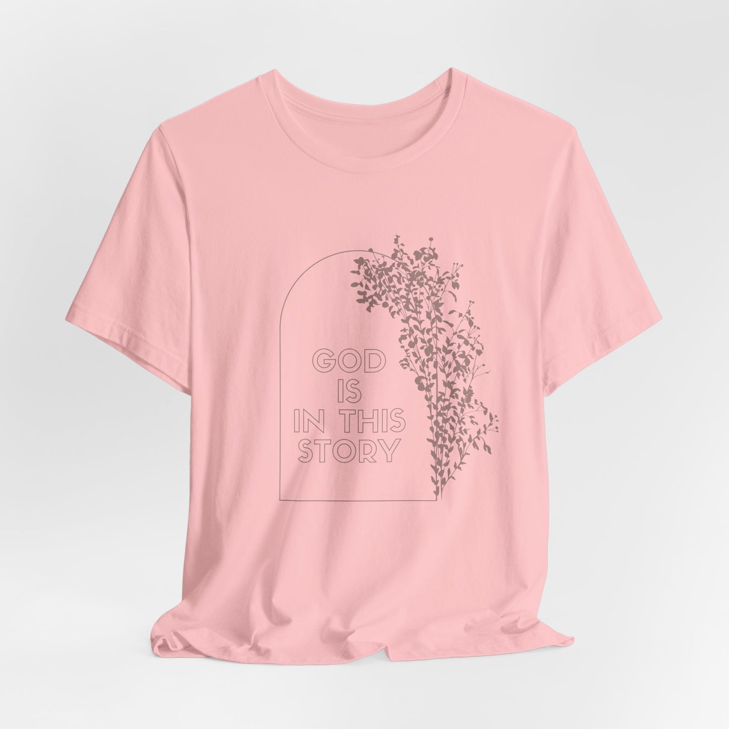 God is in This Story Inspirational Christian T-Shirt with Flower Graphics Ideal Christian Gift Ideas for Women