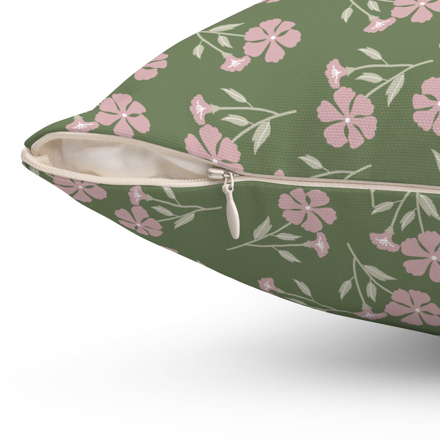 Fiona Olive Floral Pillow |Throw Pillow