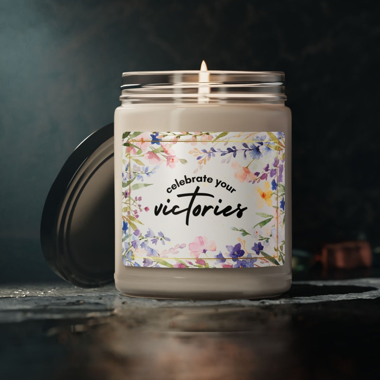 Celebrate Your Victories Christian Candle