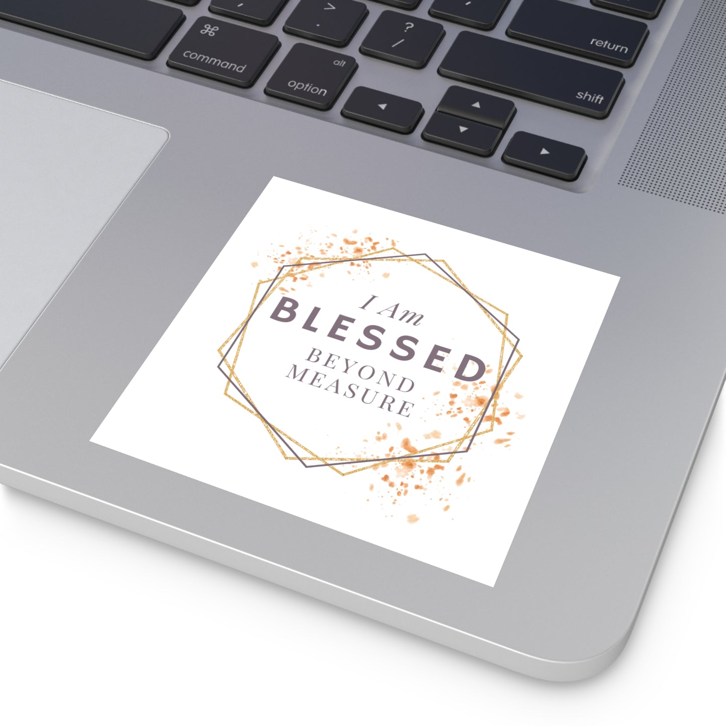 Christian Stickers, I am Blessed Beyond Measure, Devotional Journal Sticker, Christian Vinyl Sticker