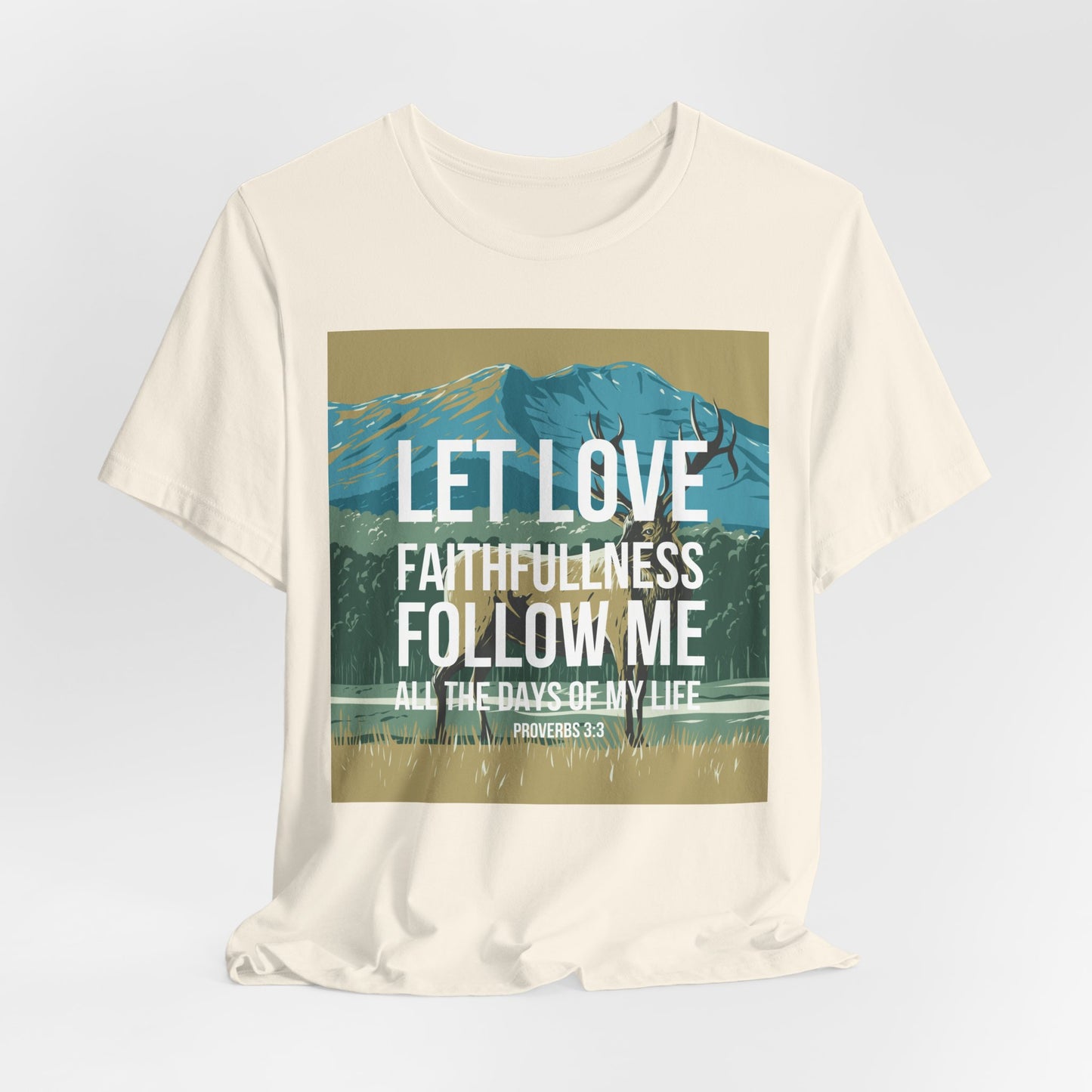 Let Love and Faithfulness Follow Me Christian Tshirt