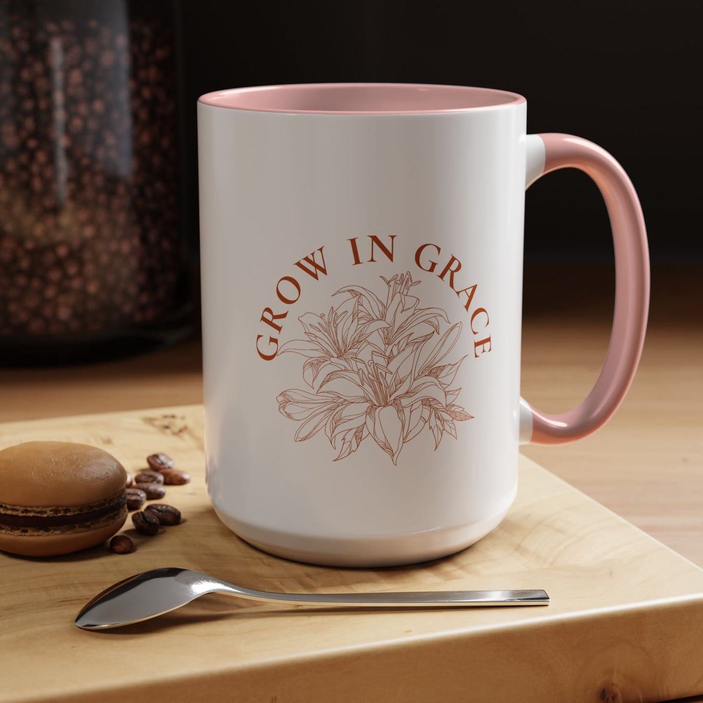 Grow in Grace Color Christian coffee mug