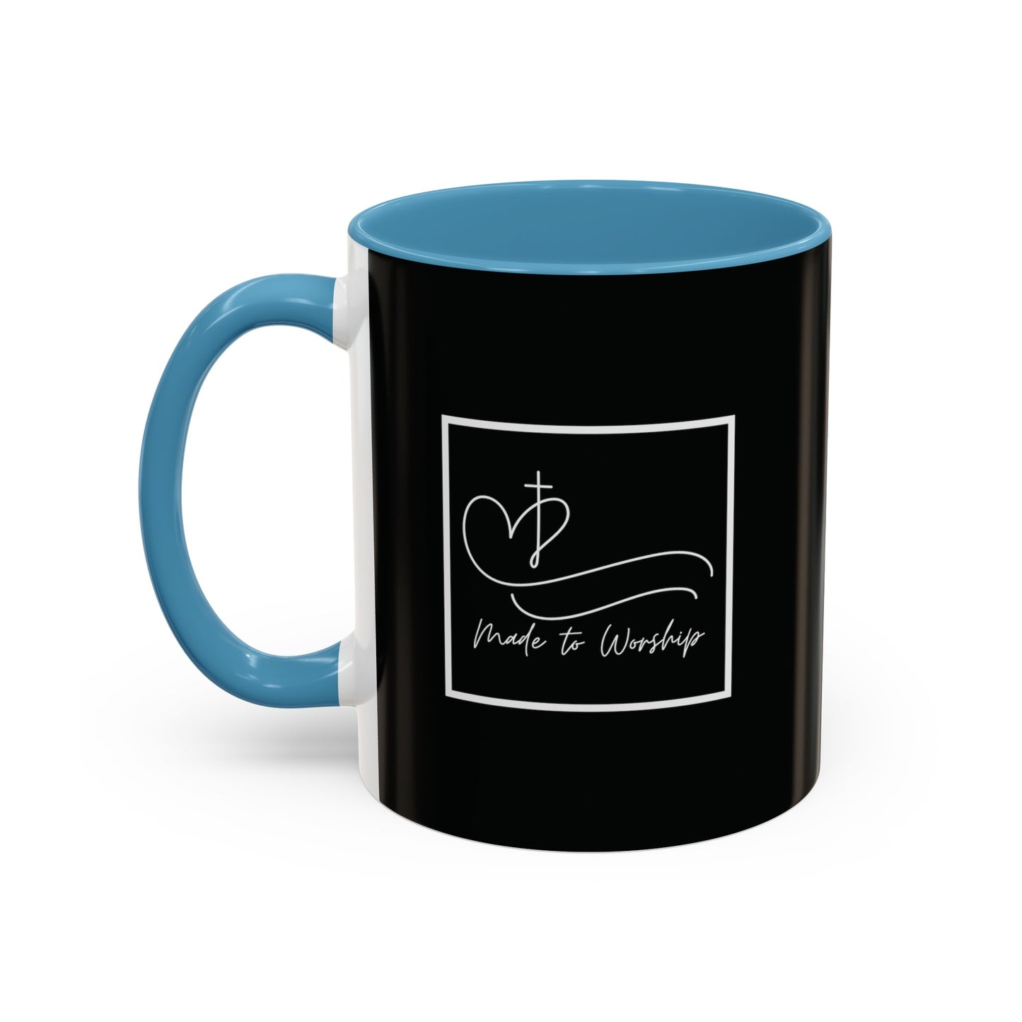 Made to Worship Mug with Bible Verse Christian coffee mugs for Mom Christian Coffee Mug with Inspirational Message Accent Coffee Mug in 11oz Coffee Mug in 15 oz for coffee lovers