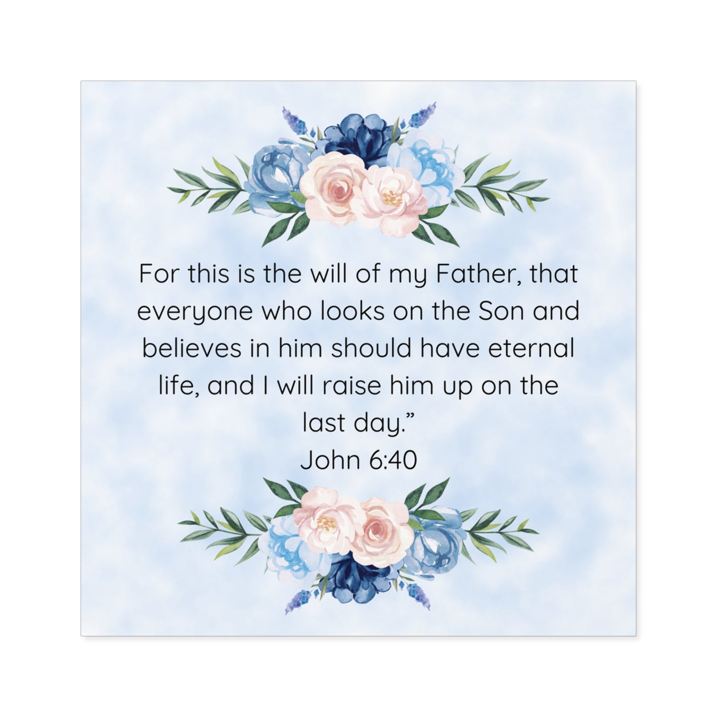Christian Sticker Believe in Jesus Bible Verse Christian Easter Sticker