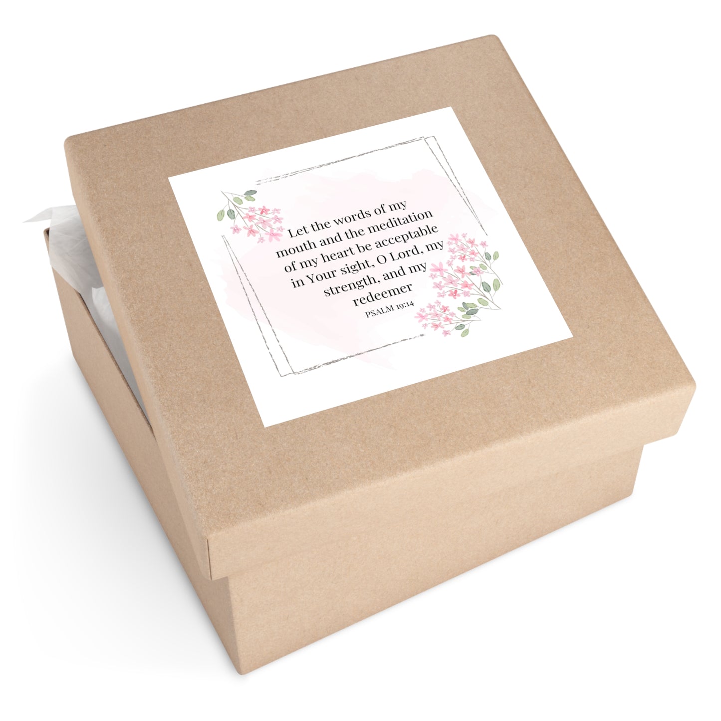 Christian Stickers, Psalms 19:14 Notebook Stickers
