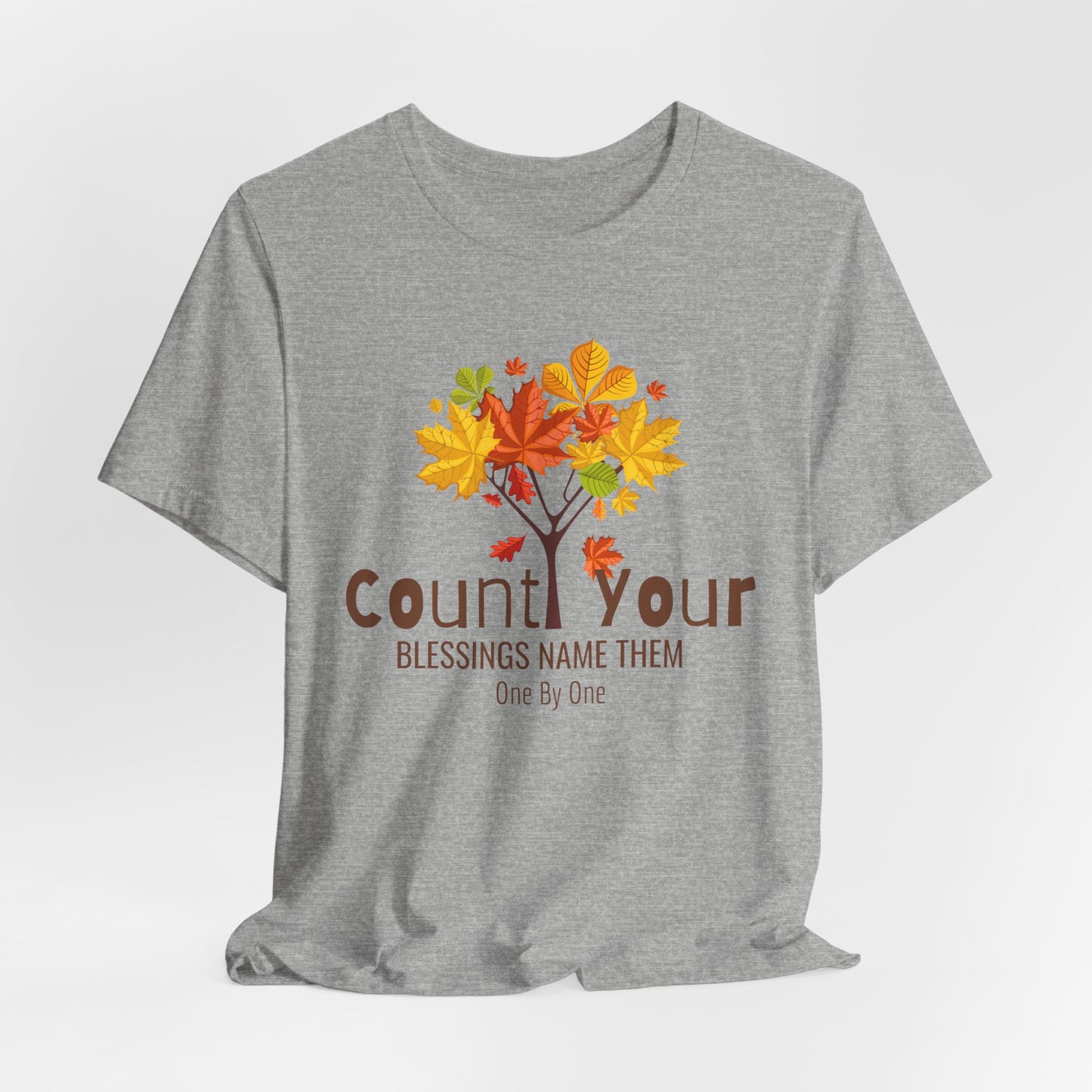 Count Your Blessings Name Them One By One Christian Tshirt