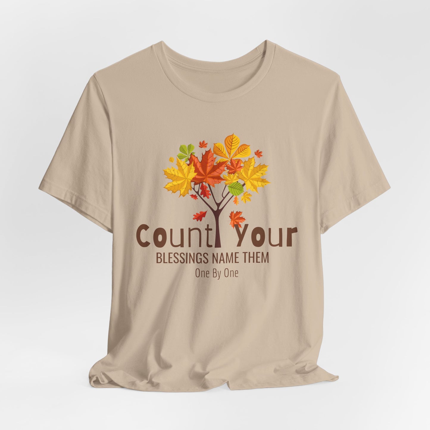 Count Your Blessings Name Them One By One Christian Tshirt
