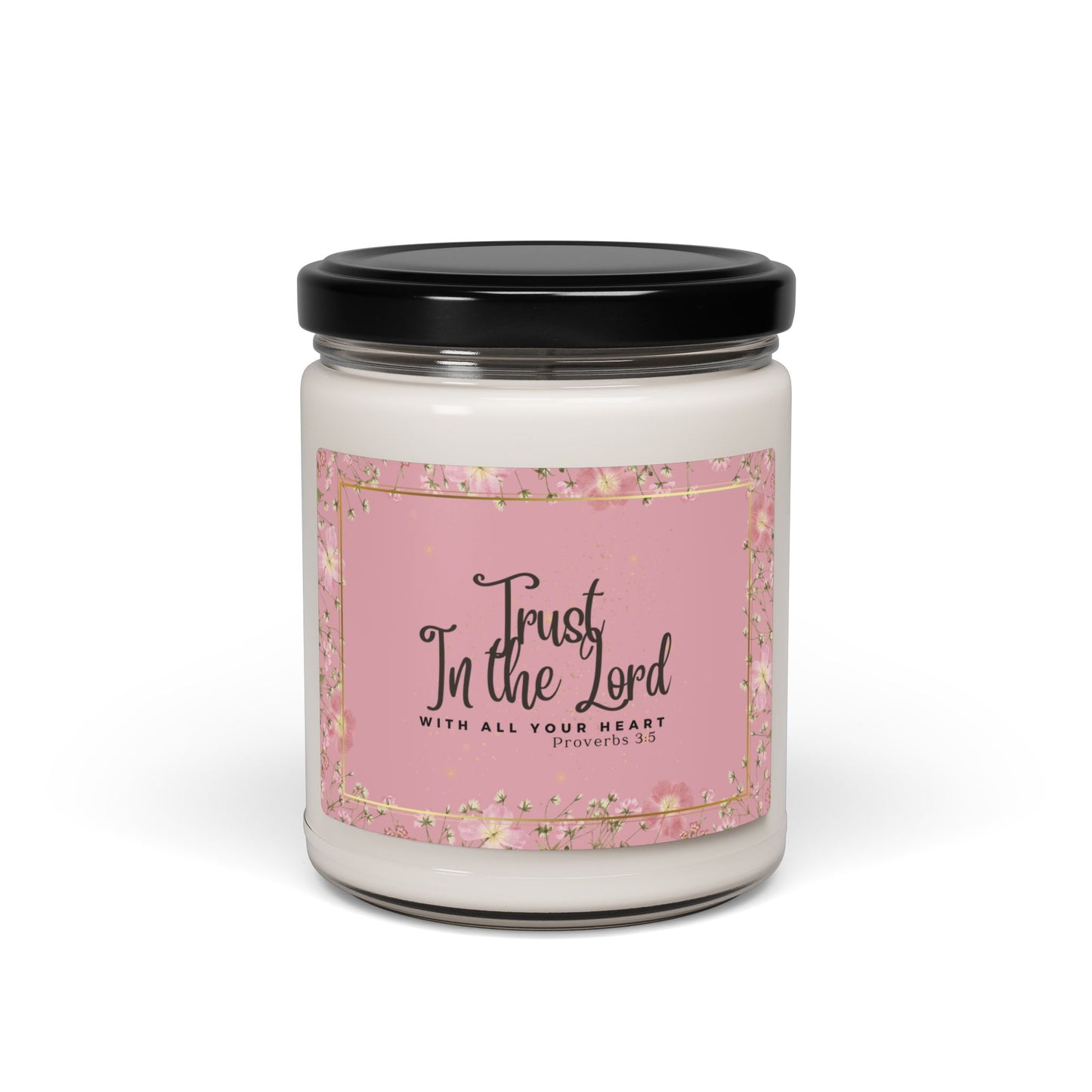 Trust in The Lord Christian Candle