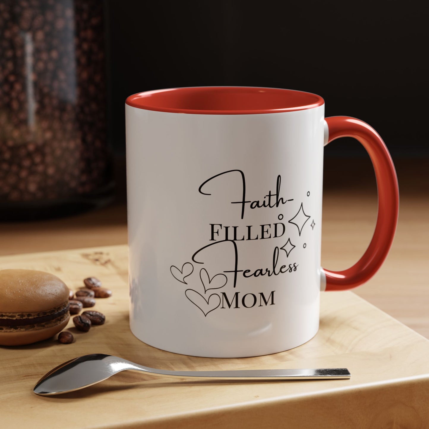 Faith Filled Fearless Mom Christian Easter Coffee mug